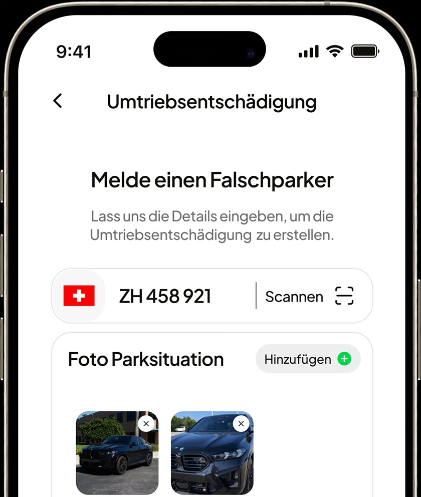 Digitale Vertragsstrafe wird in der App ausgestellt